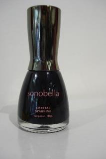 LARGA DURACION UNAS MARCA CRISTAL CHISPAS SONOBELLA  NEGRO INTENSO 18ML